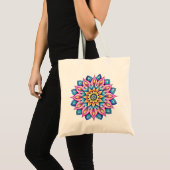 Mandala / Blume Design Tragetasche (Vorderseite (Produkt))