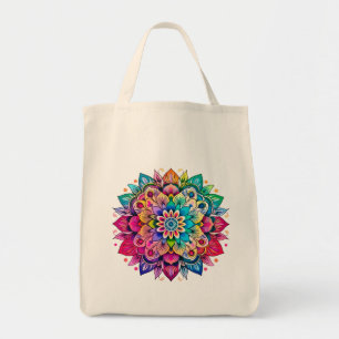 Mandala / Blume Design Tragetasche