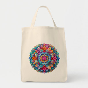 Mandala / Blume Design Tragetasche