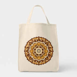 Mandala / Blume Design Tragetasche