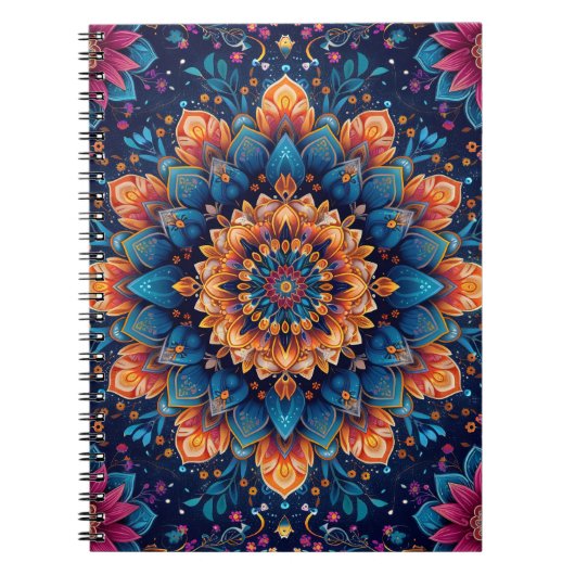 Mandala Blume Digital Art Style-23907 Notizblock (Vorderseite)