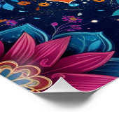 Mandala Blume Digital Art Style-23907 Poster (Ecke)
