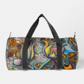 Mandala Blume Duffle Bag (Rückseite)