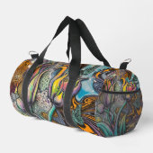 Mandala Blume Duffle Bag (Rechte Ecke)