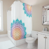 Mandala-Blume Duschvorhang (Beispiel)