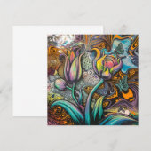 Mandala Blume Einladung (Vorne/Hinten)
