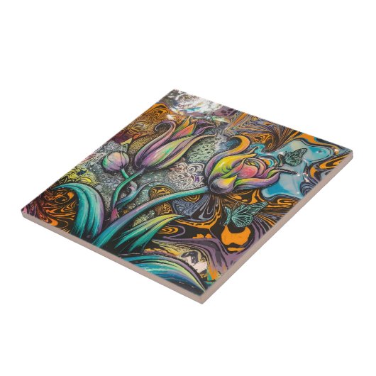 Mandala Blume Fliese (Seite)