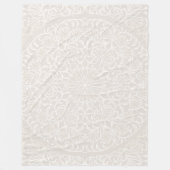 Mandala Blume Geometric Design Art Fleecedecke (Vorderseite)