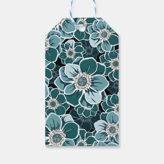 Mandala Blume Geschenkanhänger (Rückseite)