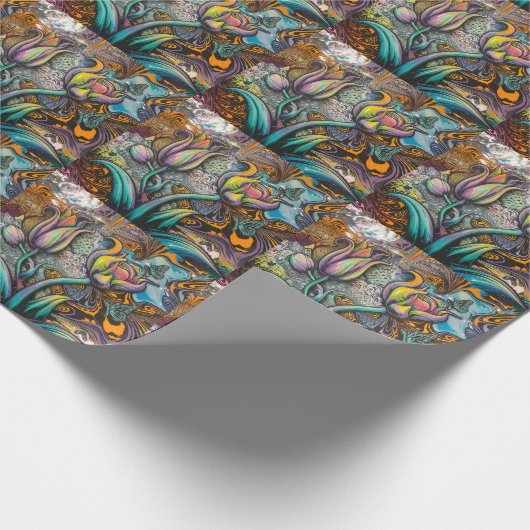 Mandala Blume Geschenkpapier (Ecke)