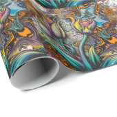 Mandala Blume Geschenkpapier (Rolleneckpunkt)