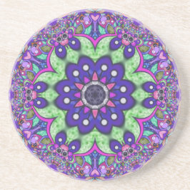 Mandala Blume Getränkeuntersetzer