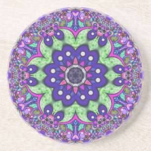 Mandala Blume Getränkeuntersetzer