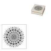 Mandala-Blume Gummistempel (Stempel)