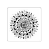 Mandala-Blume Gummistempel (Prägung)