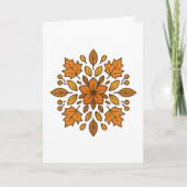 Mandala Blume Herbst Karte (Vorderseite)