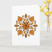 Mandala Blume Herbst Karte (Gelbe Blume)