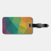 Mandala Blume India Gepäckanhänger (Rückseite horizontal)