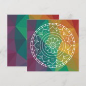 Mandala Blume India Regenbogen Boho Chic Design (Vorne/Hinten)