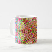 Mandala-Blume Kaffeetasse (Vorderseite Links)