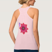 Mandala Blume Kunst Bella+Leinwand Tank Top (Rückseite)