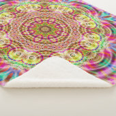 Mandala-Blume: Künstlerisches Design Sherpadecke (3/4)