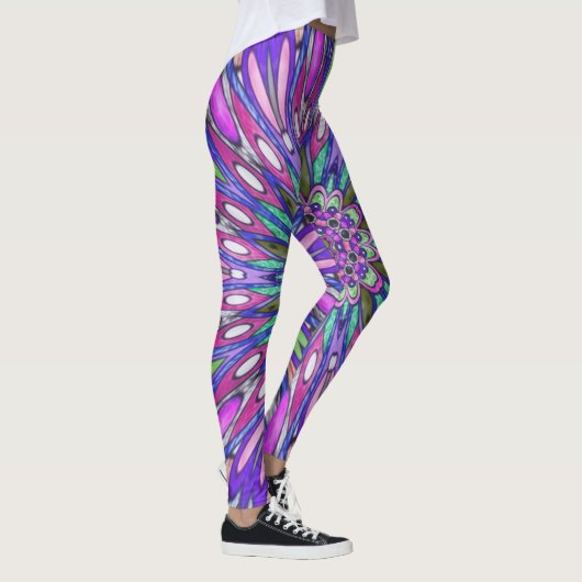 Mandala Blume Leggings (Rechts)