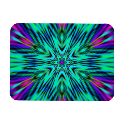 Mandala-Blume Magnet (Horizontal)