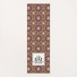 Mandala Blume Monogramm individuelle Name Buchstab Yogamatte