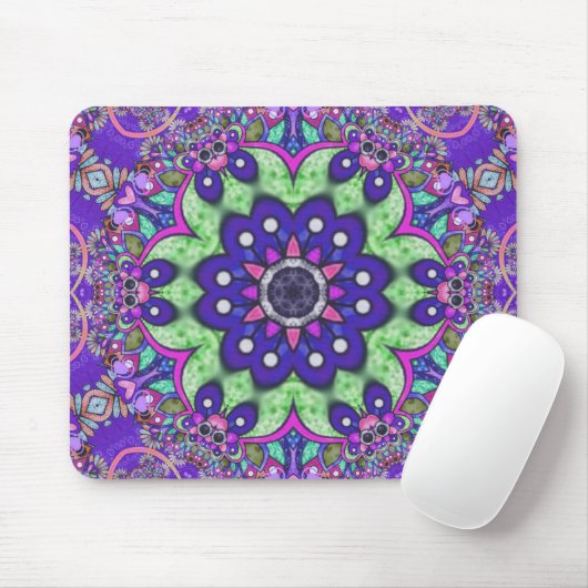 Mandala Blume Mousepad (Mit Mouse)