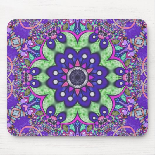 Mandala Blume Mousepad (Vorne)
