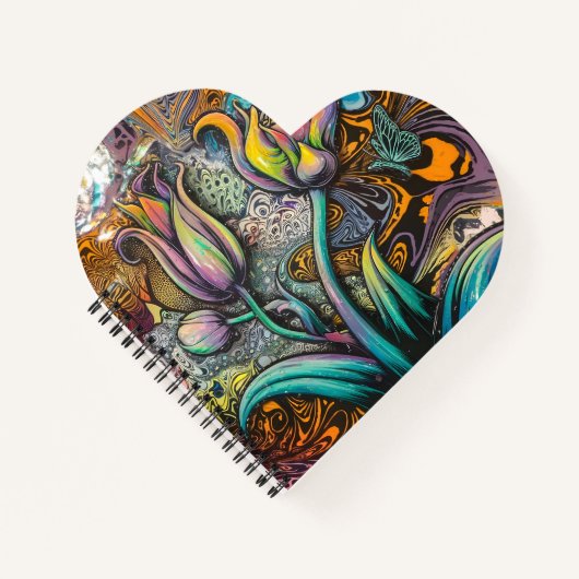 Mandala Blume Notizblock (Vorderseite)