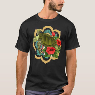 Mandala Blume Ocean Animal Polynesian Hawaiian T T-Shirt