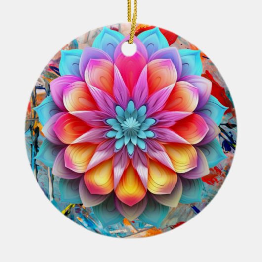 Mandala Blume Ornament (Vorne)