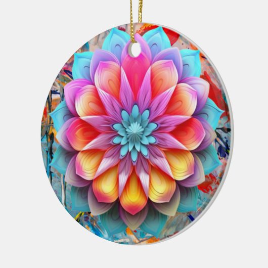 Mandala Blume Ornament (Links)