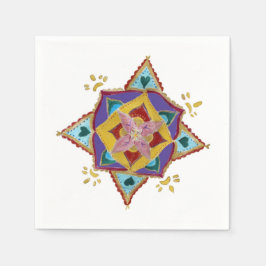 Mandala Blume Paper Napkins Serviette