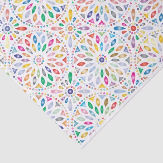 Mandala-Blume-Papiertaschentuch Seidenpapier (Ausschnitt)