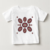 Mandala Blume Pattern Baby T-shirt (Vorderseite)
