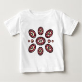 Mandala Blume Pattern Baby T-shirt (Vorderseite)