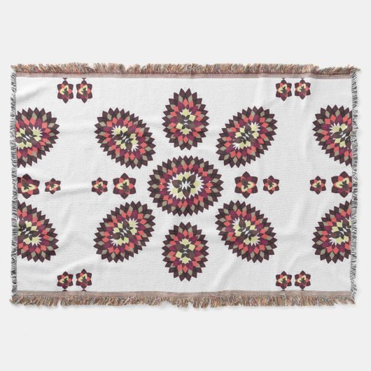 Mandala Blume Pattern Decke (Vorderseite)