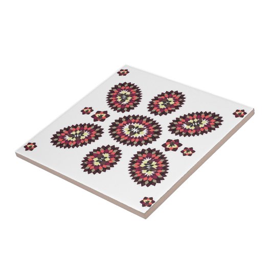 Mandala Blume Pattern Fliese (Seite)