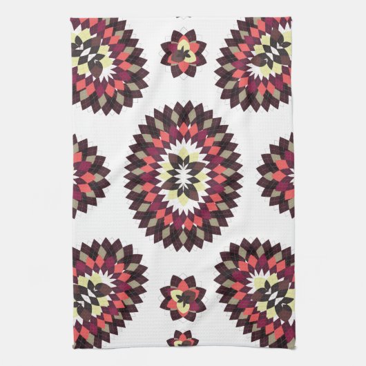 Mandala Blume Pattern Geschirrtuch (Vertikal)