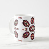 Mandala Blume Pattern Kaffeetasse (Vorderseite Links)