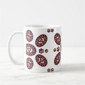 Mandala Blume Pattern Kaffeetasse (Links)