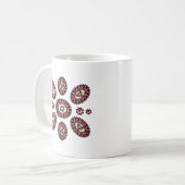 Mandala Blume Pattern Kaffeetasse (Vorderseite Links)