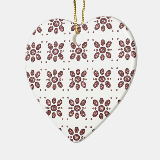 Mandala Blume Pattern Keramik Ornament (Links)