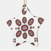 Mandala Blume Pattern Keramikornament (Links)