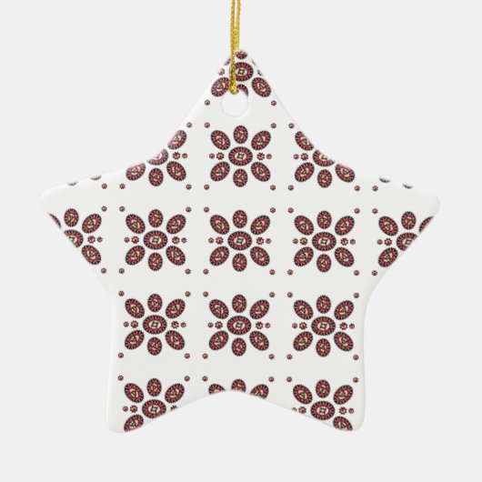 Mandala Blume Pattern Keramikornament (Vorne)