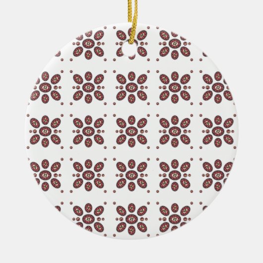 Mandala Blume Pattern Keramikornament (Vorne)