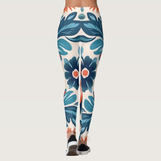 Mandala Blume Pattern Leggings (Rückseite)